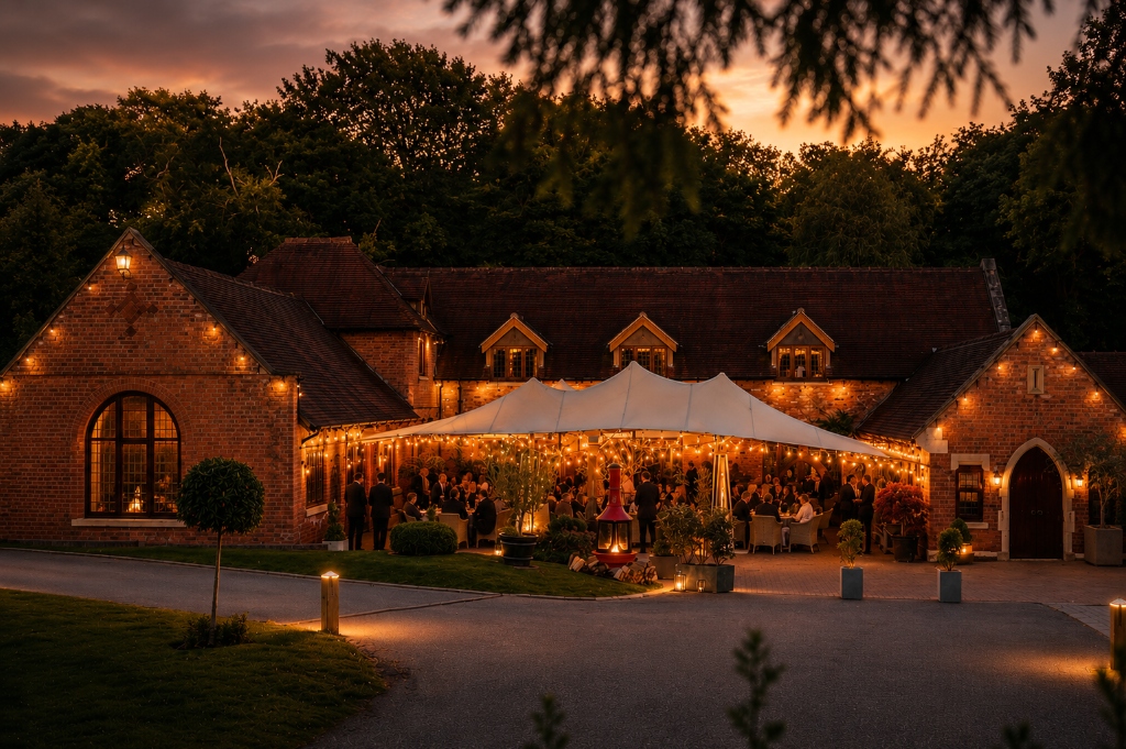 Nuthurst Grange Evening Event Setup